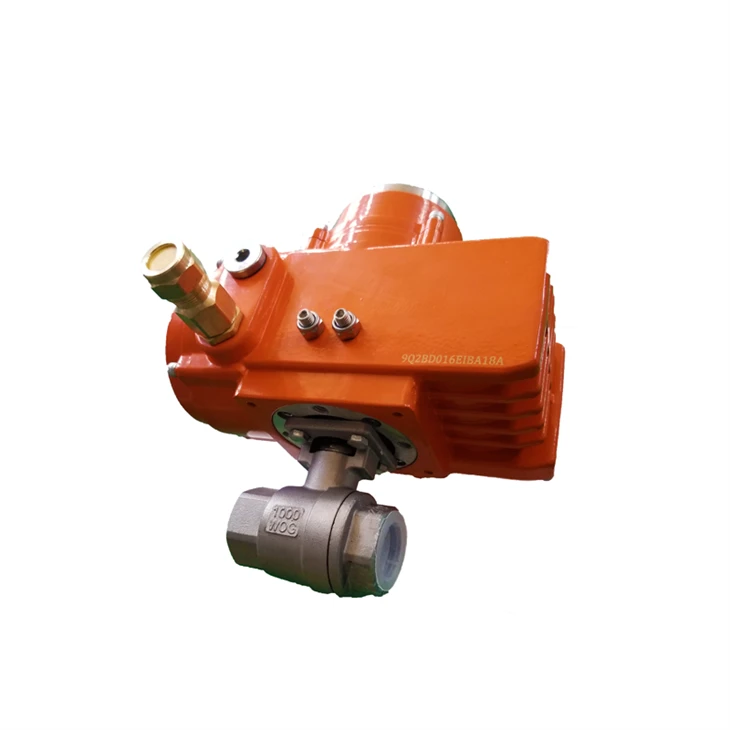 Stainless Steel 3PCS Motor Drive Ball Valve