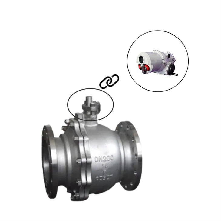 ASTM WCB A216 Motor Drive Regulator Ball Valve
